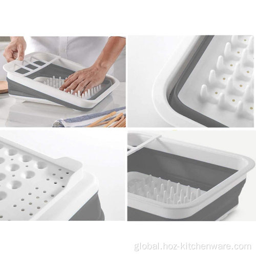 Fruit Basket for Kitchen Counter Collapsible Drying Dish Storage Rack Supplier